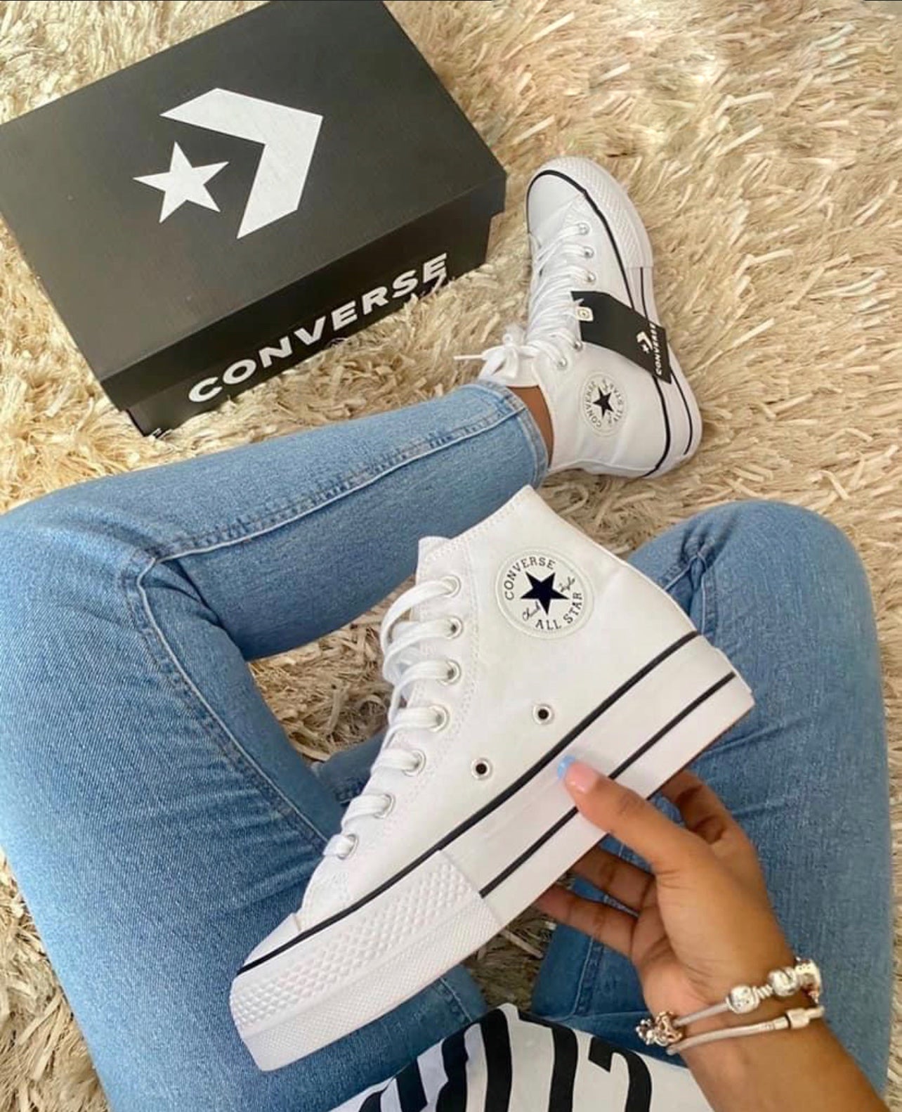 CONVERSE LONA BLANCAS